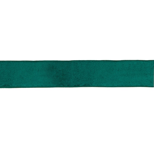 2.5" x 10yd. Solid Wired Woven Ribbon By Melrose in Teal Blue | Michaels®